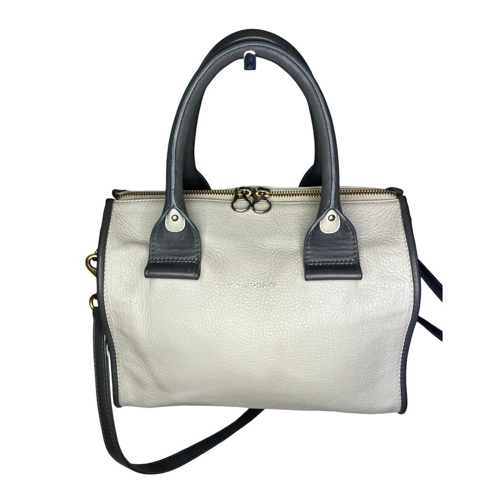 See by Chloé April Satchel Pale Gray Leather Shoulder Bag Top Handle
